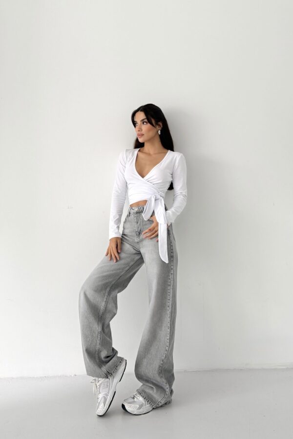 White Breeze Wrap Bolero - Görsel 7