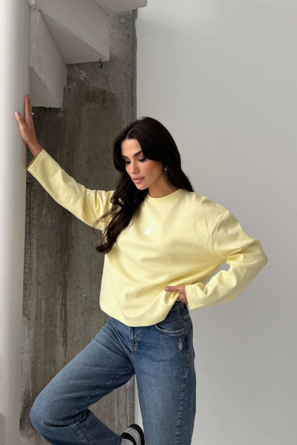 Sky Relax Sweat yellow - Görsel 5