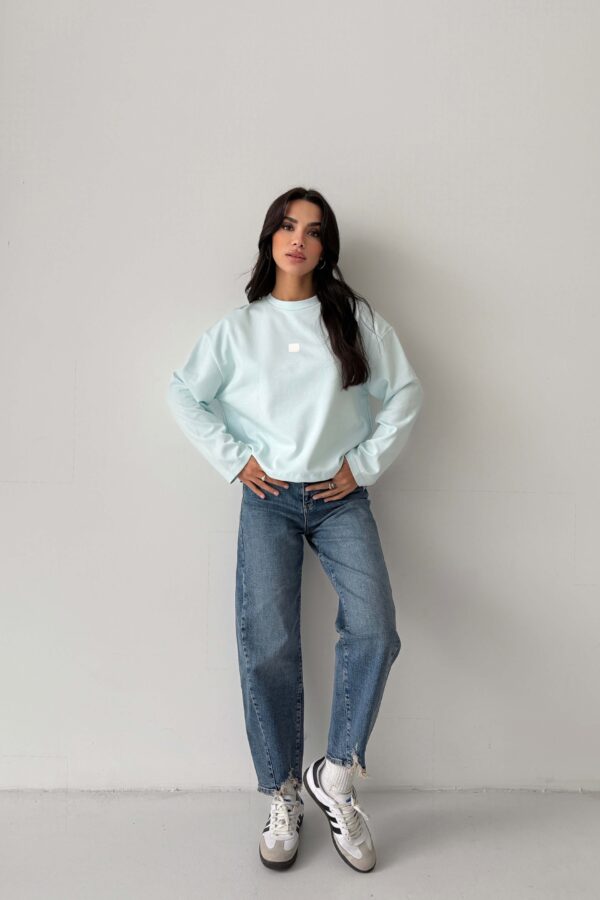 Sky Relax Sweat Blue - Görsel 6