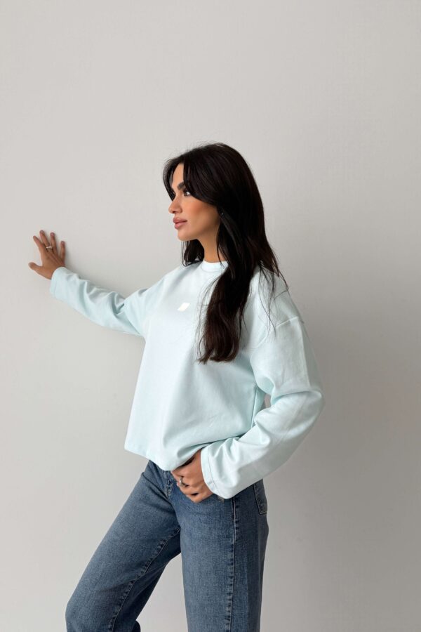 Sky Relax Sweat Blue - Görsel 5